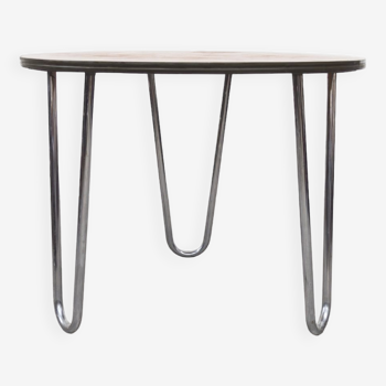 Table Bauhaus en acier tubulaire par Robert Slezák
