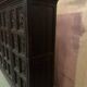 Storage cabinet has three doors Renaissance XX century style