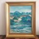 Original Swedish Oil On Canvas – “Uppland” By Stig Hallblom – Vintage & Framed – 53 × 44 Cm (20.9" × 17.3")