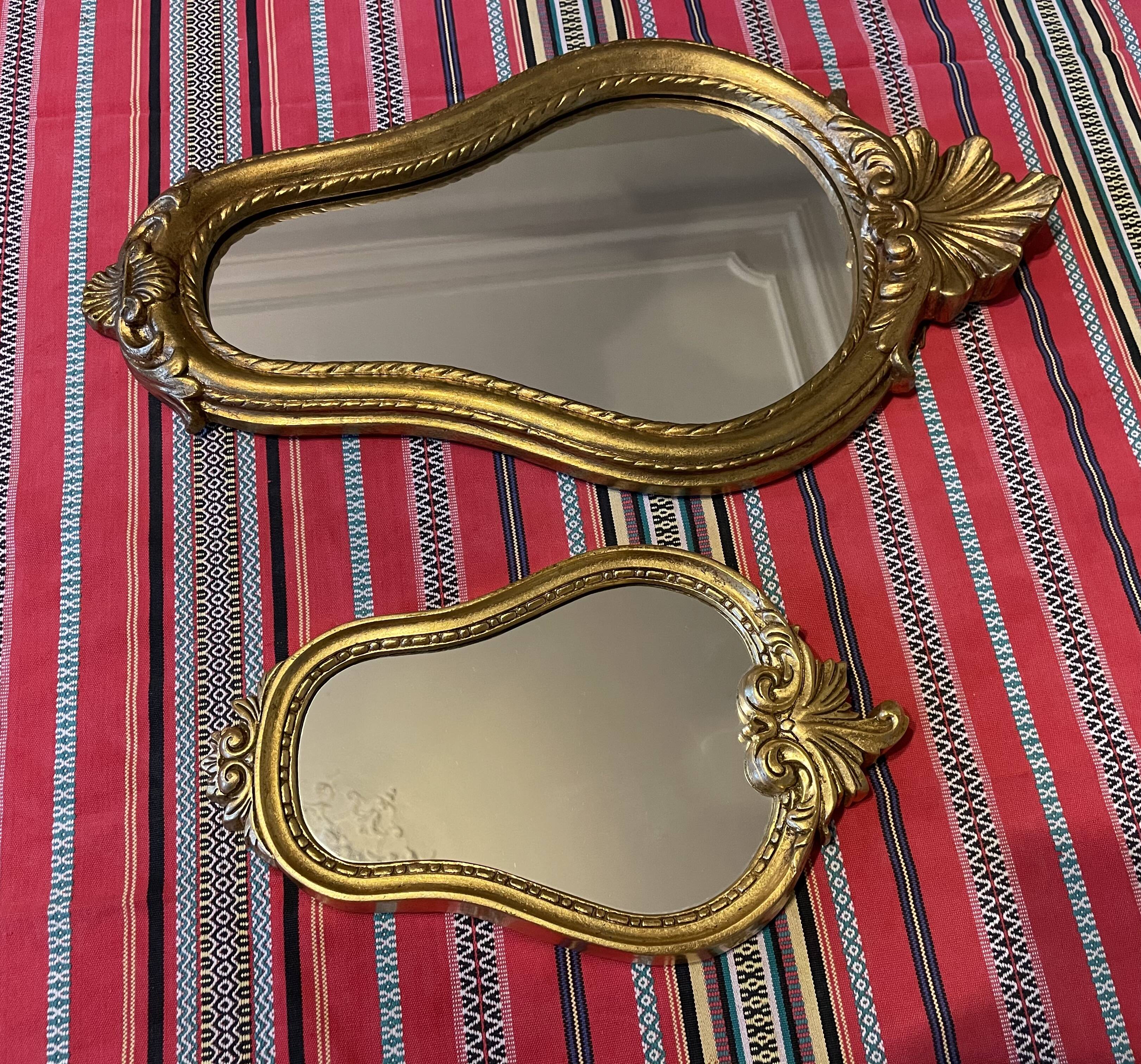Vintage gold mirror 32 X 18cm