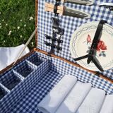 Vintage picnic basket