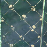 old fire screen in decoré steel 1900