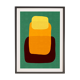 Abstract art print. (50x70cm).