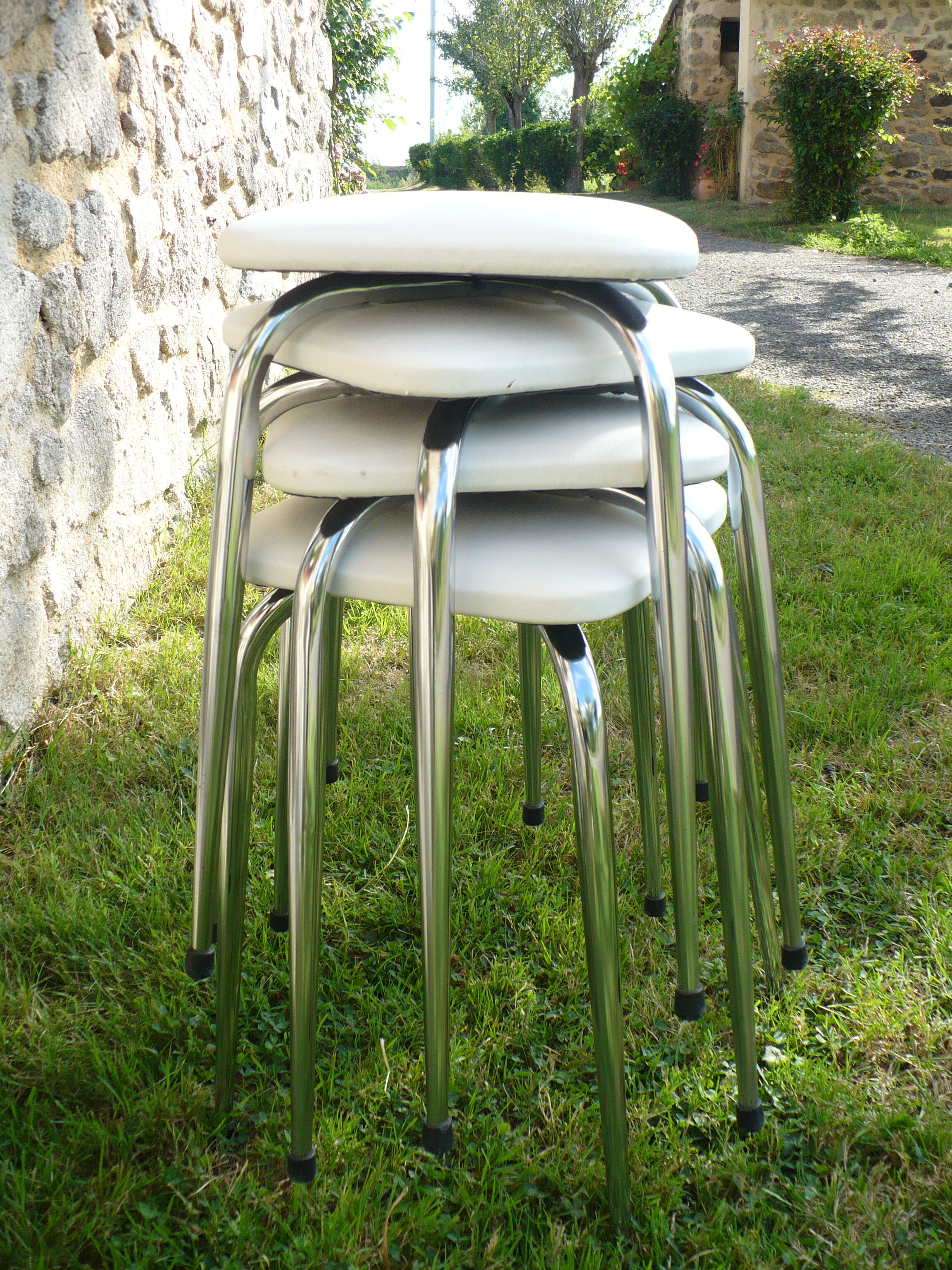 Set of 4 vintage stools