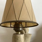 Pair of Arlus torchlight wall light in art deco plaster 1950