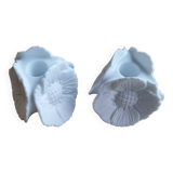 Pair of Limoges porcelain candlesticks