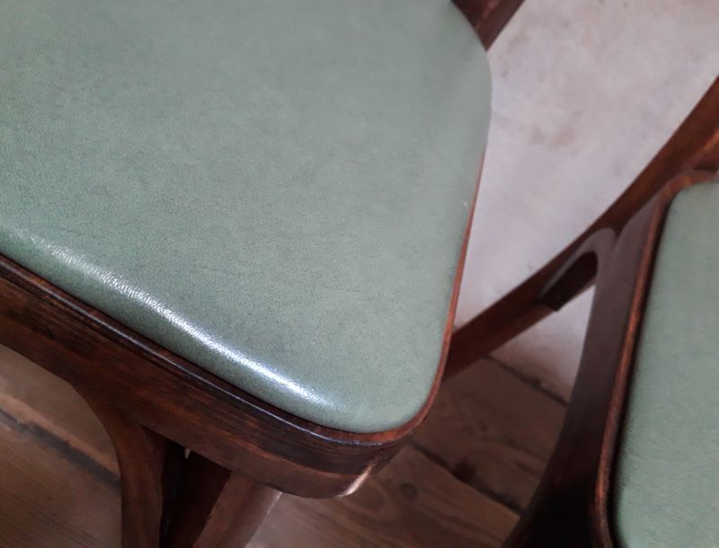 Pair of Baumann bistro chairs n°12