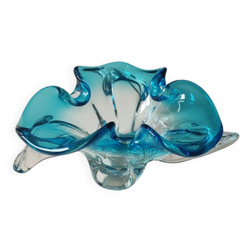 Vide Poche/Cendrier Murano. En verre d Art soufflé