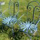 Chaises de jardin en fer vintage