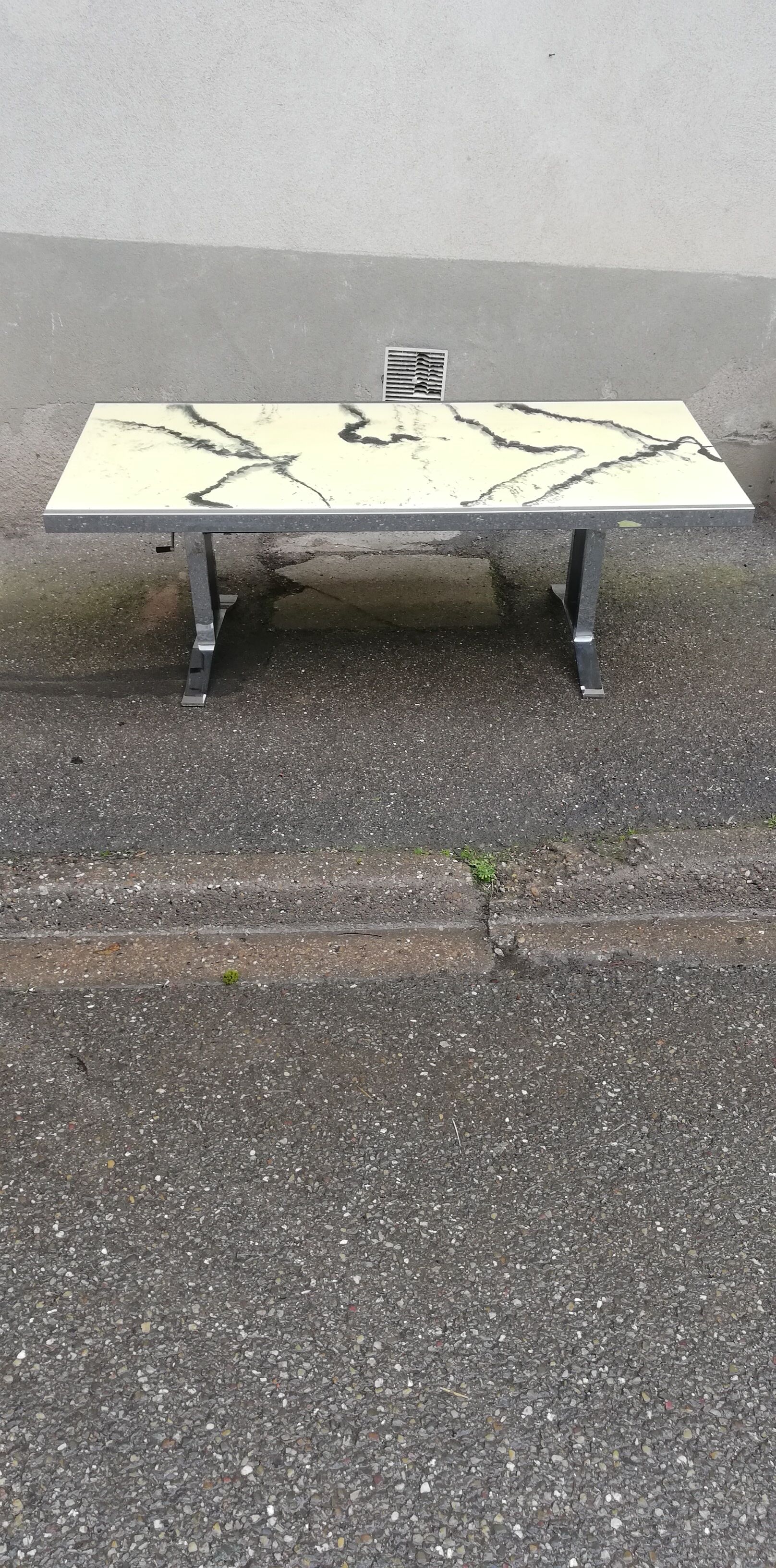 Vintage chrome and bakelite coffee table