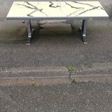 Vintage chrome and bakelite coffee table