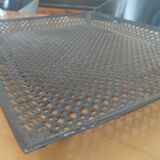 Perforated sheet metal tray circa 1950