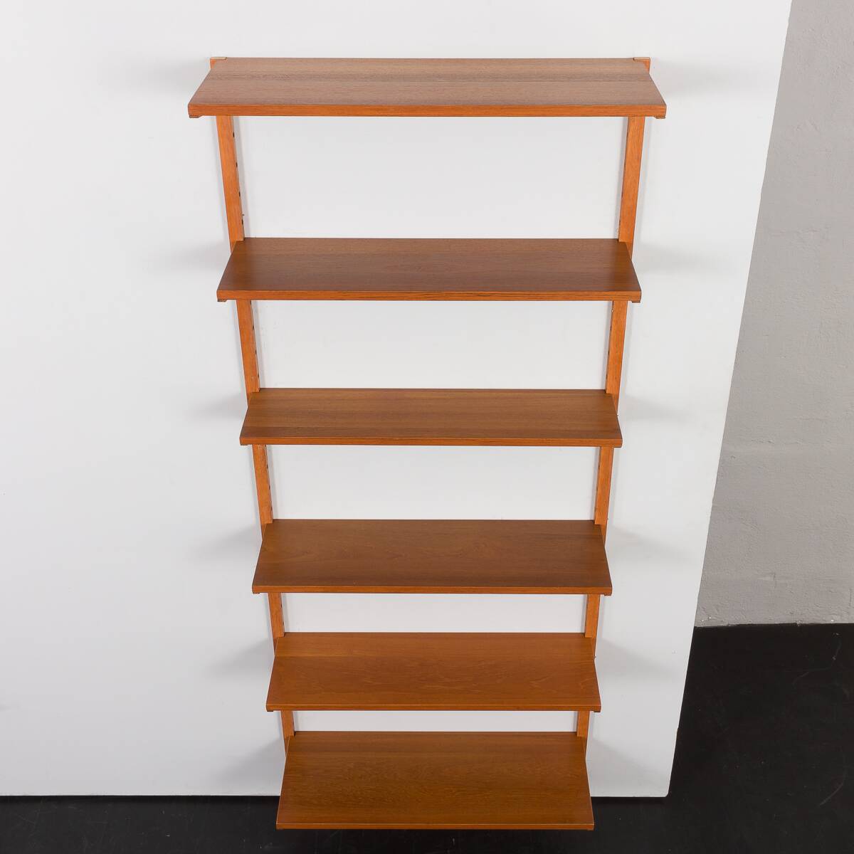 Preben Sorensen Danish teak mid century shelves by PS system Randers, 1960s