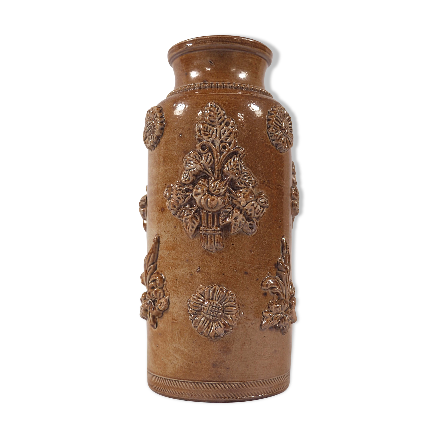 High relief vase