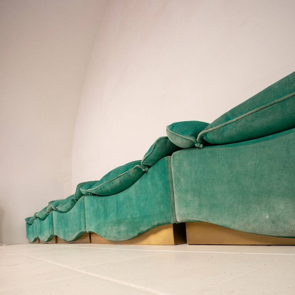 Set of 5 Stropiccio armchairs by Luciano Frigerio for Frigerio di Desio 1975