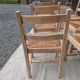 Set of 6 straw chairs