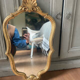Golden mirror 58x34cm