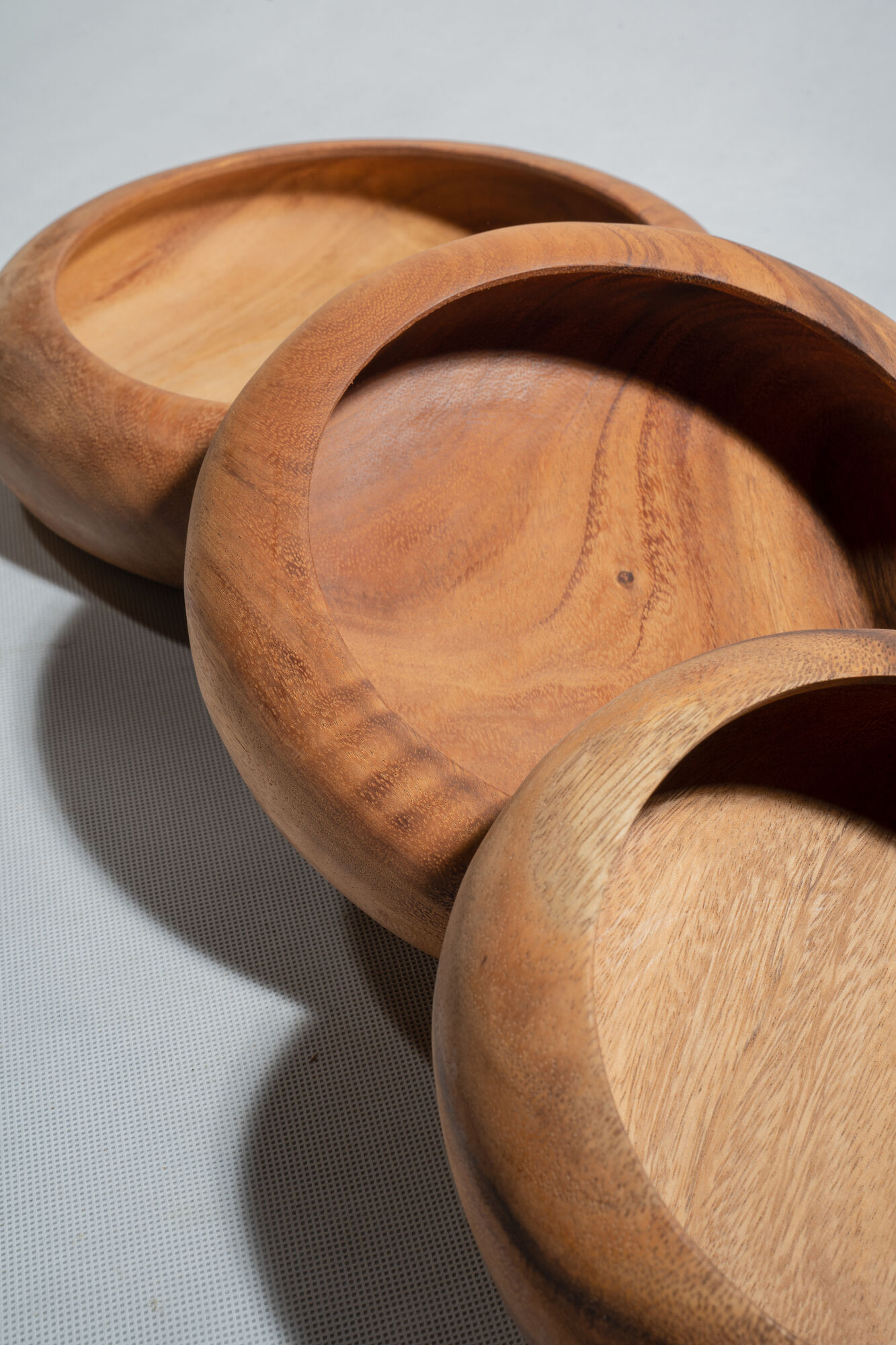 Bowl or monoxyl teak cut d:25.5