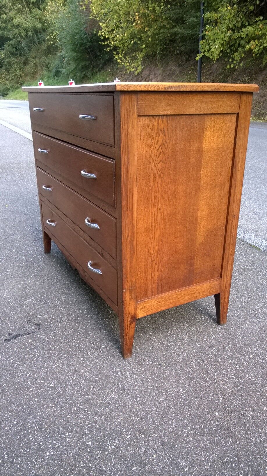 Golden oak dresser 50s