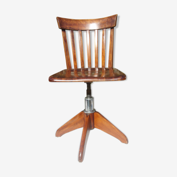 Giroflex swivel and adjustable wooden Office armchair