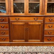 Classic English Mahogany Library Cabinet