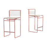 70s Giandomenico Belotti spaghetti stools for Fly Line set of 2