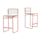 70s Giandomenico Belotti spaghetti stools for Fly Line set of 2