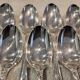 12 silver-plated dessert forks by Christofle Marly, 18.8cm