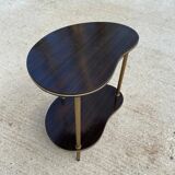 Double-top bedside table in golden rosewood