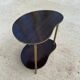 Double-top bedside table in golden rosewood