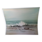Marine watercolor