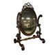 Vintage wooden table mirror / baroque floor mirror