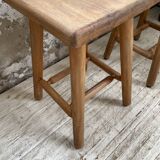 Pair of beech stools