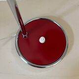 Red metal desk lamp