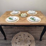 Regence style table in solid oak