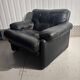 Black leather armchair – Tobia Scarpa for B&B Italia
