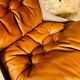 Vintage retro sigurd resell leather  &  chrome falcon chair