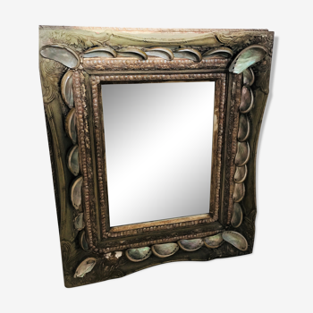 Anthony Redmile london vintage mirror in shells 54x63cm