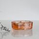 Authentic French vintage pink glass salt and pepper set