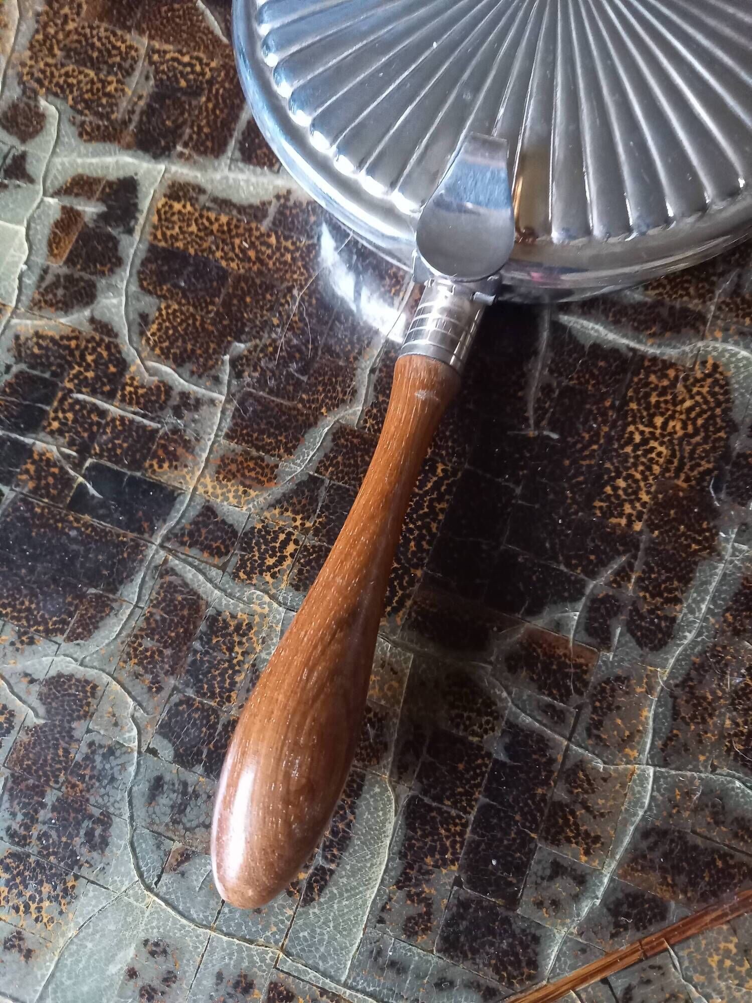 Ashtray covered silver metal Giuliano Bossi Ibis vintage Italy