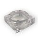 Monumental molded crystal ashtray, Sevres France 1970s