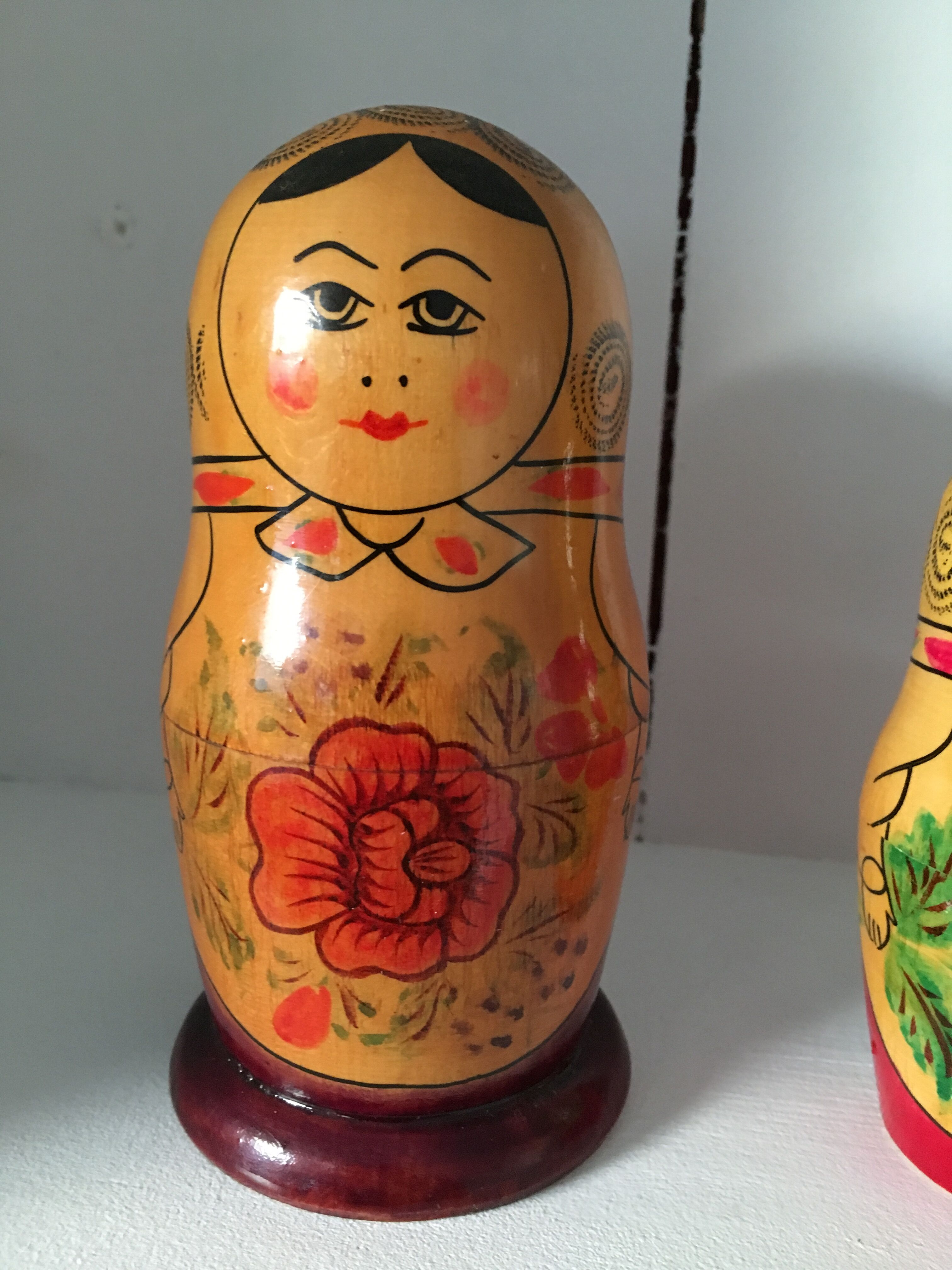 Vintage Russian nesting dolls