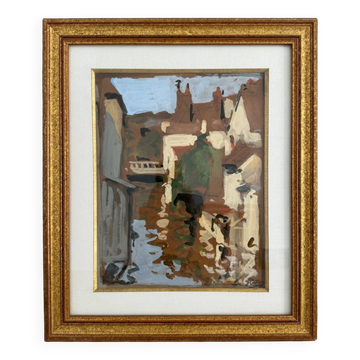 Gouache signed Pierre Eugène Montézin (20th century)