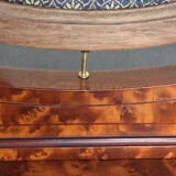Elm burl and bronze desk