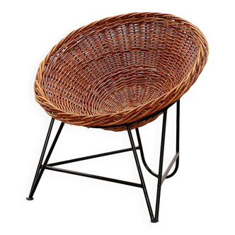 Wicker chair 1950s