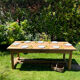 Table de ferme ancienne en chêne massif clair