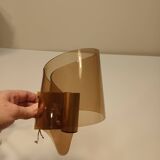 vintage smoked plexiglass wall light
