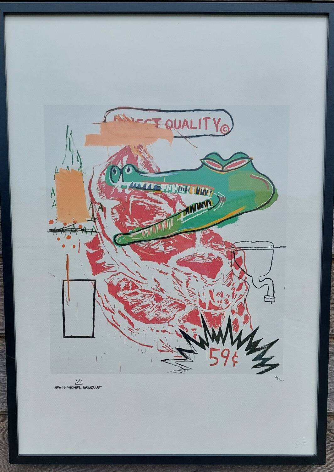Wharol / Basquiat collaboration screen print