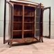 Bookcase Three Doors In Louis XV Style Marquetry XIX Eme Century