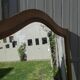 Wooden mirror door